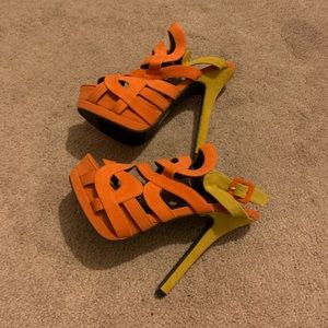 Wild Rose Strappy Heels